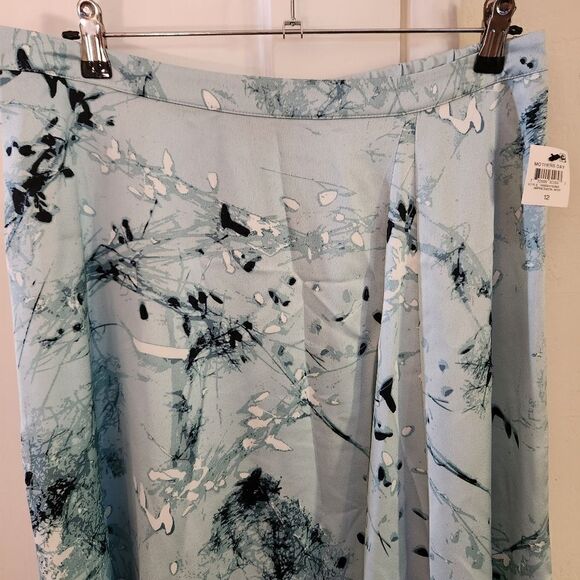 Alfani Printed Asymmetric A-Line Pull-On Elastic Waist Skirt Size 12 - Picture 3 of 7